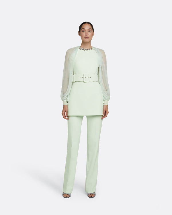 Safiyaa Goldie Spearmint Trousers