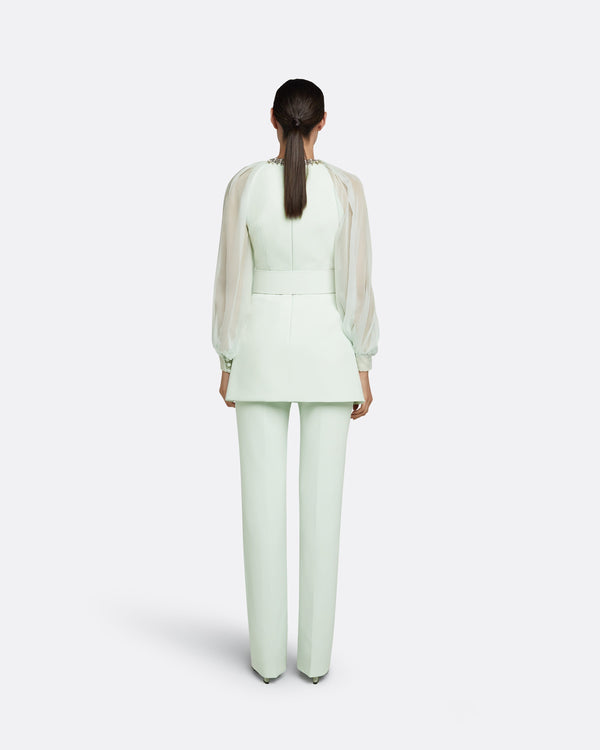 Safiyaa Goldie Spearmint Trousers