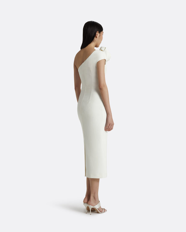 Safiyaa Granalle Ivory Midi Dress