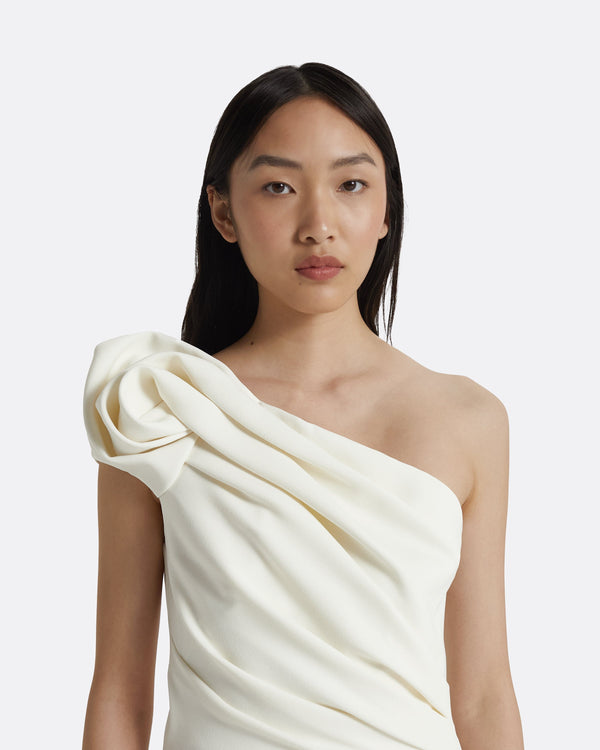 Safiyaa Granalle Ivory Midi Dress