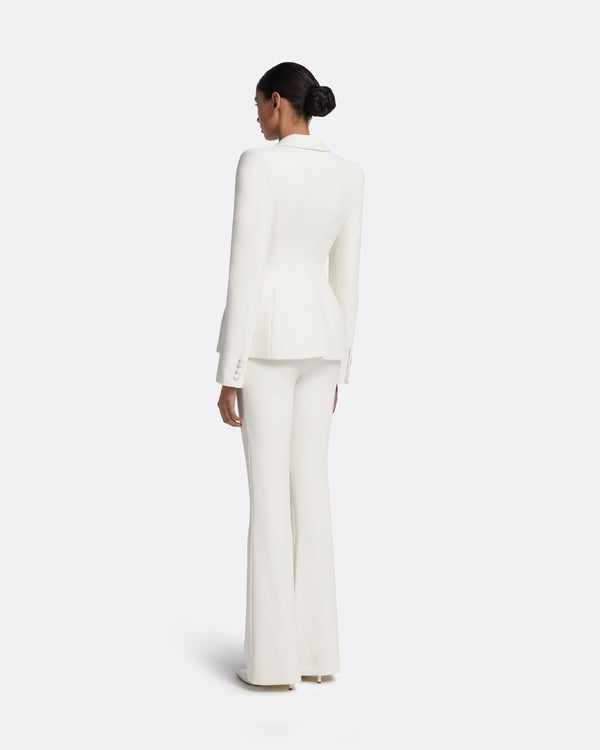 Safiyaa Gulsen Jacket In Porcelain On Ivory