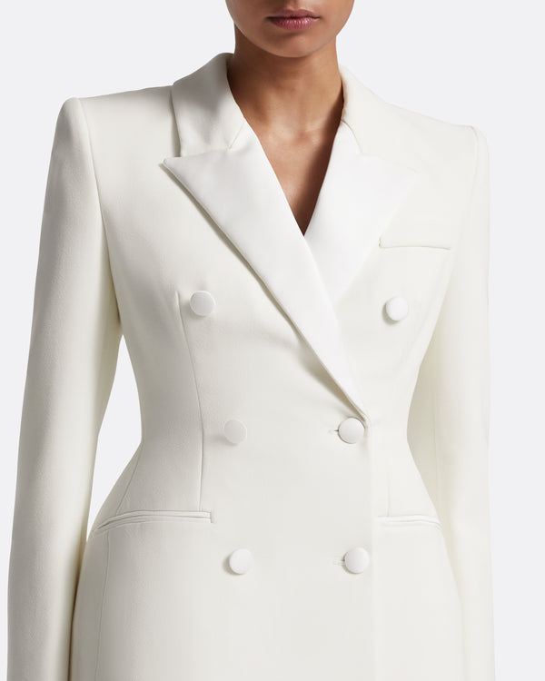 Safiyaa Gulsen Jacket In Porcelain On Ivory