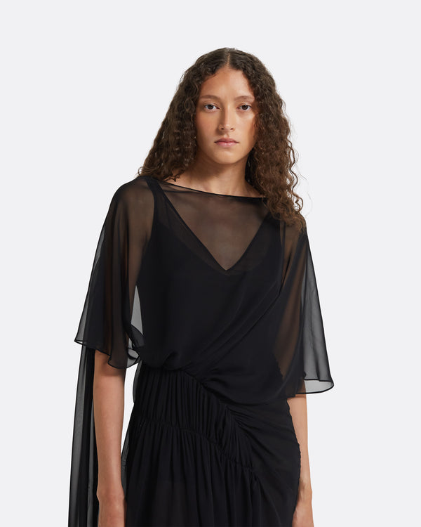 Safiyaa Halima Black Long Dress