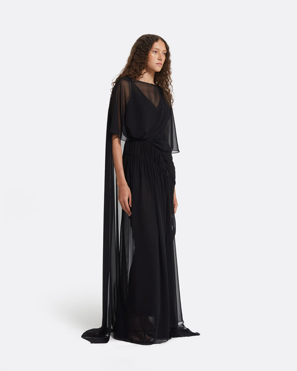Safiyaa Halima Black Long Dress
