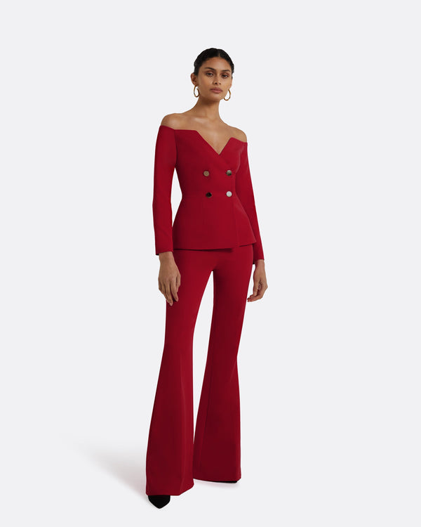 Safiyaa Halluana Azalea Red Trousers