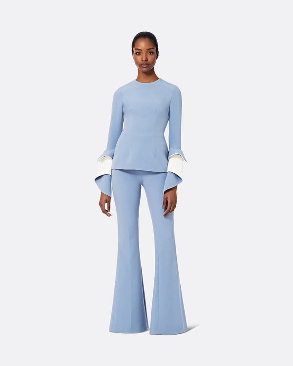 Safiyaa Halluana Blue Ash Trousers