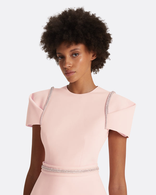 Safiyaa Halo Pale Pink Top