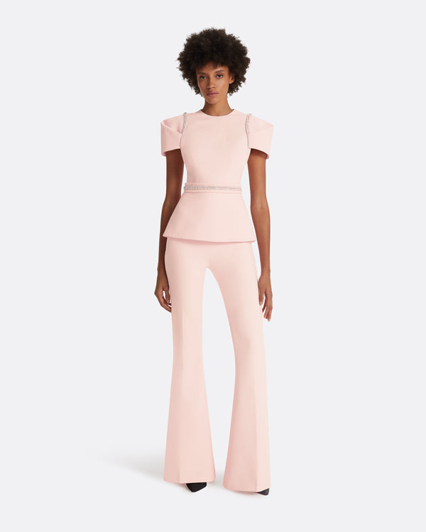 safiyaa Halo Pale Pink Top