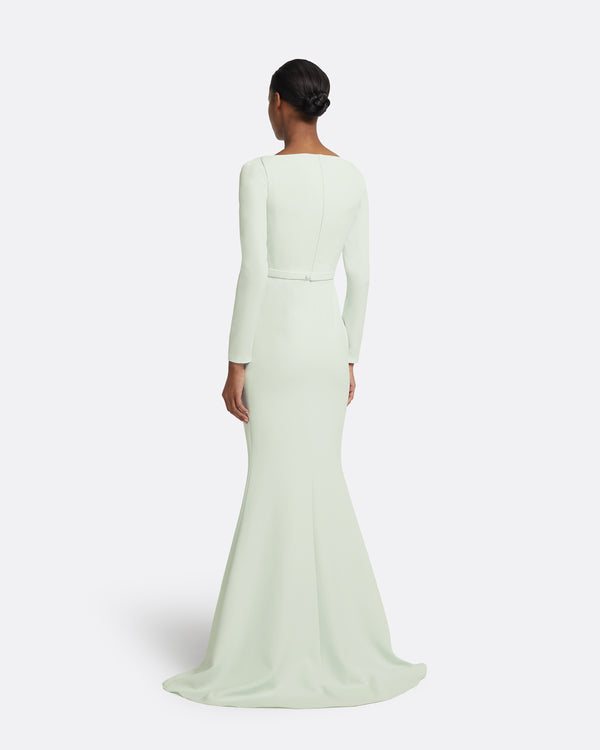 Safiyaa Heidi Long Dress In Spearmint