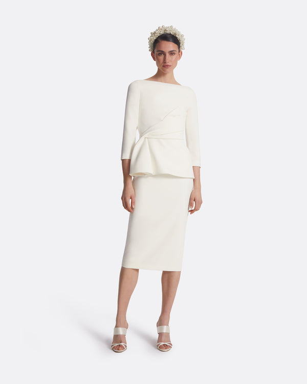 Safiyaa Hokoku Ivory Skirt