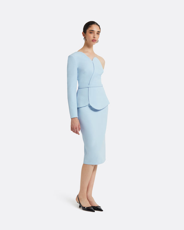 safiyaa Hokoku Pale Blue Skirt