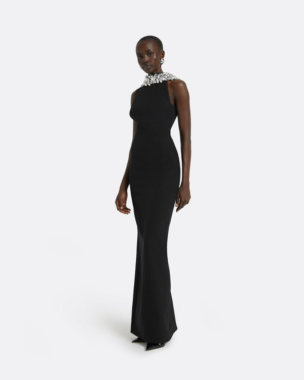 Safiyaa Holli Black Long Dress