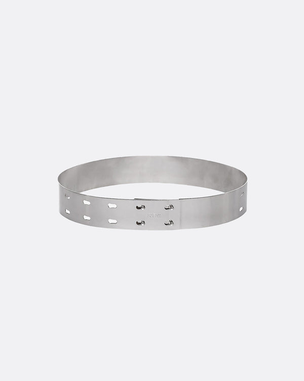 Safiyaa Ilaria Metal Waist Belt In Gunmetal