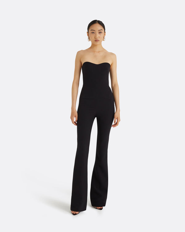 safiyaa Immie Black Jumpsuit
