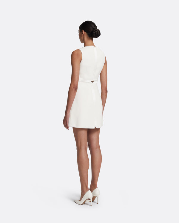 Safiyaa Isra Short Dress In Ivory