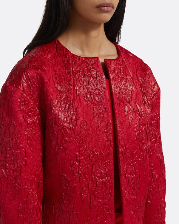 Safiyaa Ivy Jacket In Crimson
