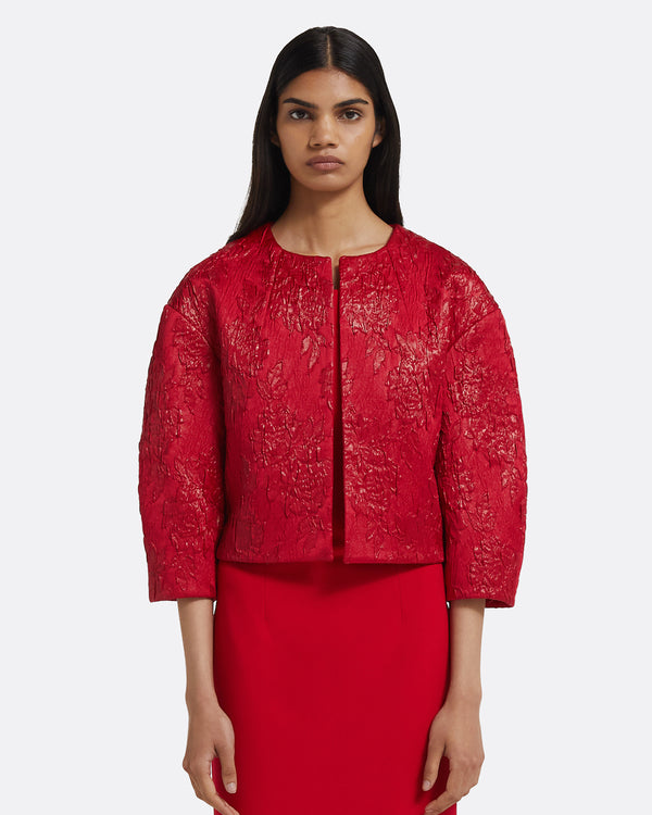 safiyaa Ivy Jacket in Crimson