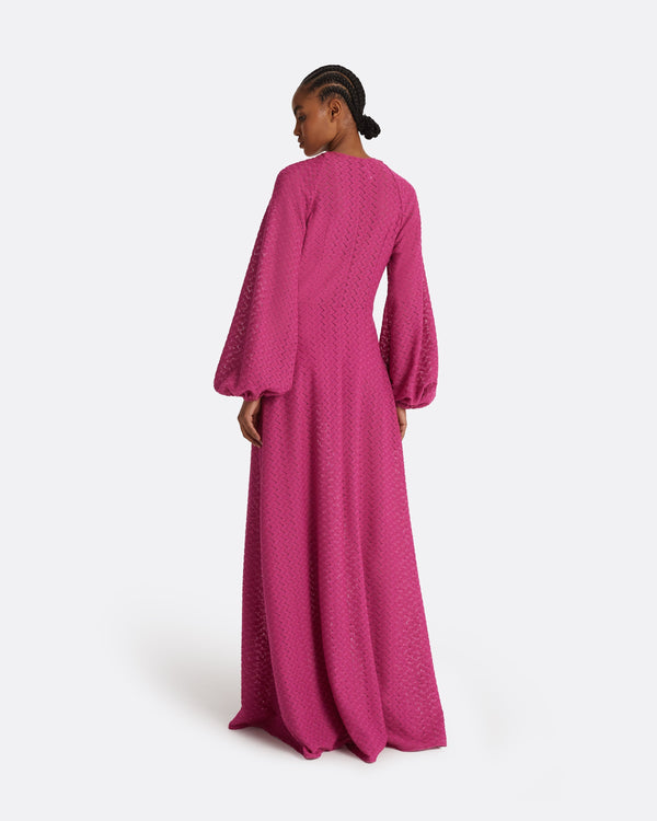Safiyaa Jacquis Magenta Long Dress