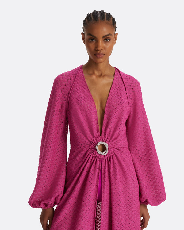 Safiyaa Jacquis Magenta Long Dress