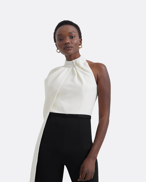 Safiyaa Jaime Black & Ivory Jumpsuit