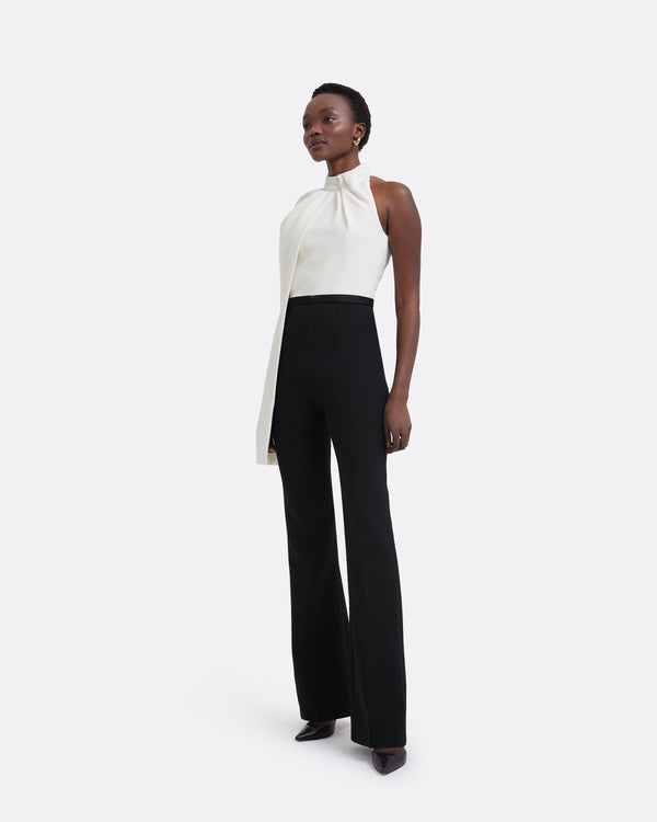 Safiyaa Jaime Black & Ivory Jumpsuit