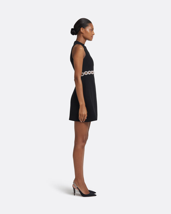 Safiyaa Jalian Short Dress In Black