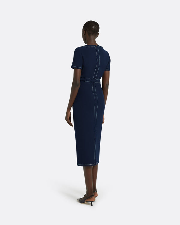 Safiyaa Janan Maritime Midi Dress