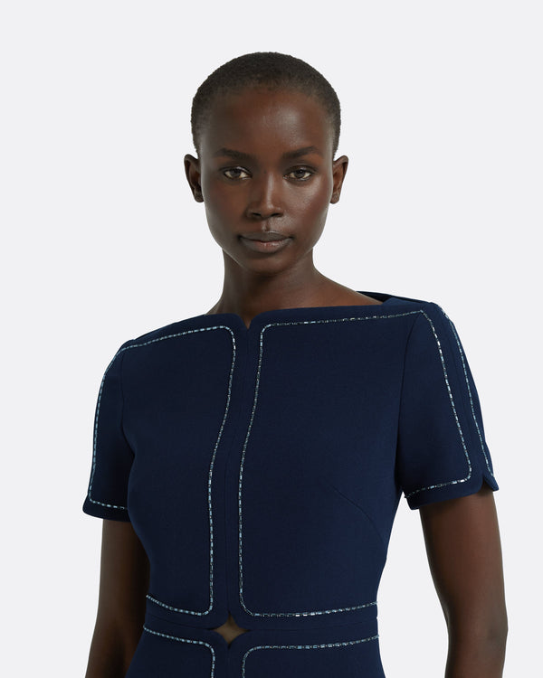 Safiyaa Janan Maritime Midi Dress