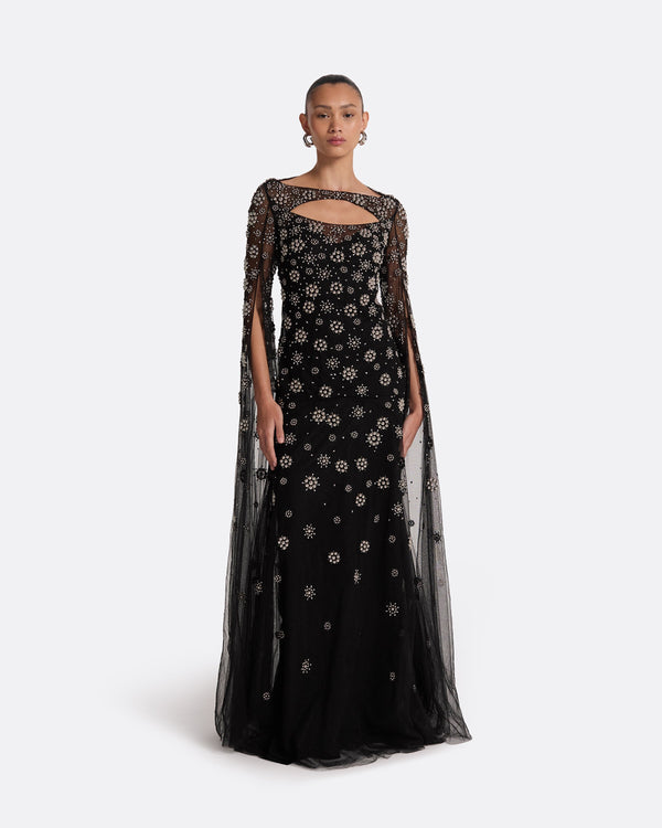 safiyaa Jennifer Black Long Dress