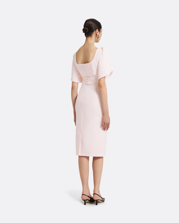 Safiyaa Joan Barely Pink Midi Dress