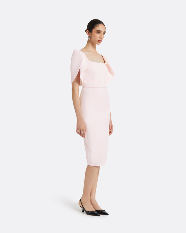 Safiyaa Joan Barely Pink Midi Dress