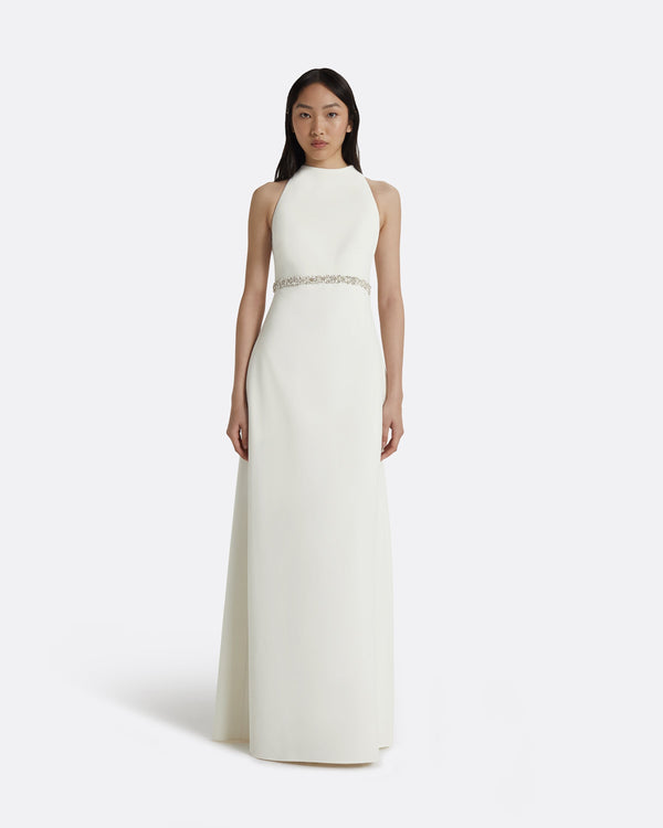 safiyaa Joules Ivory Long Dress