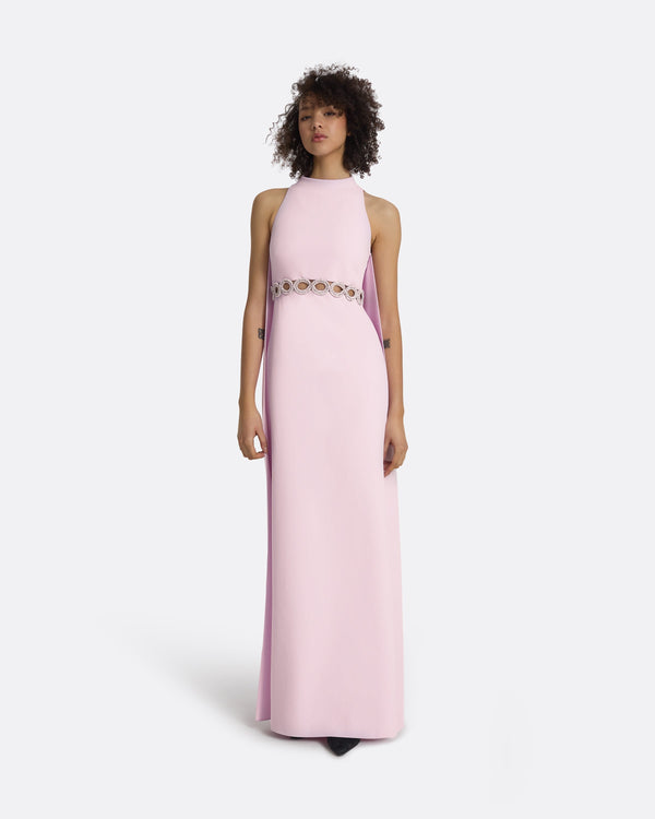 safiyaa Joulia Lilac Snow Gown