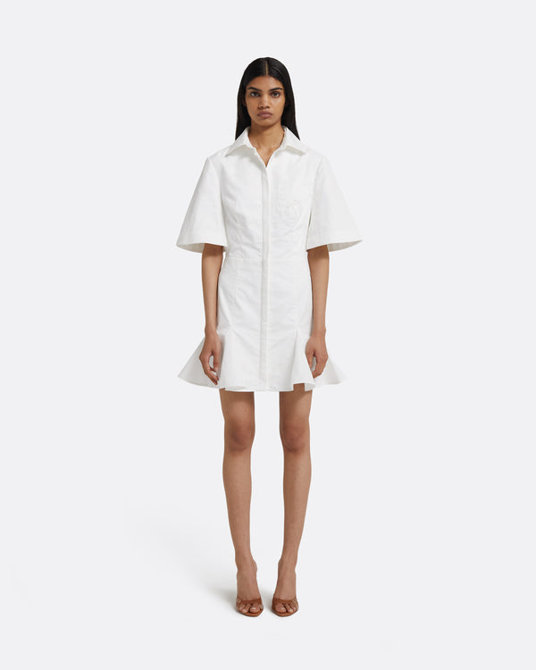 safiyaa Jude Short Dress in Ivory