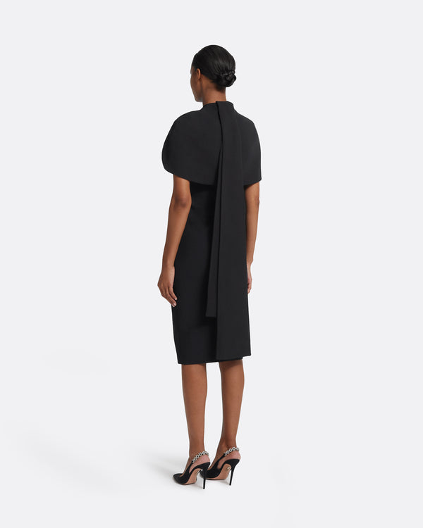 Safiyaa Kalika Black Midi Dress
