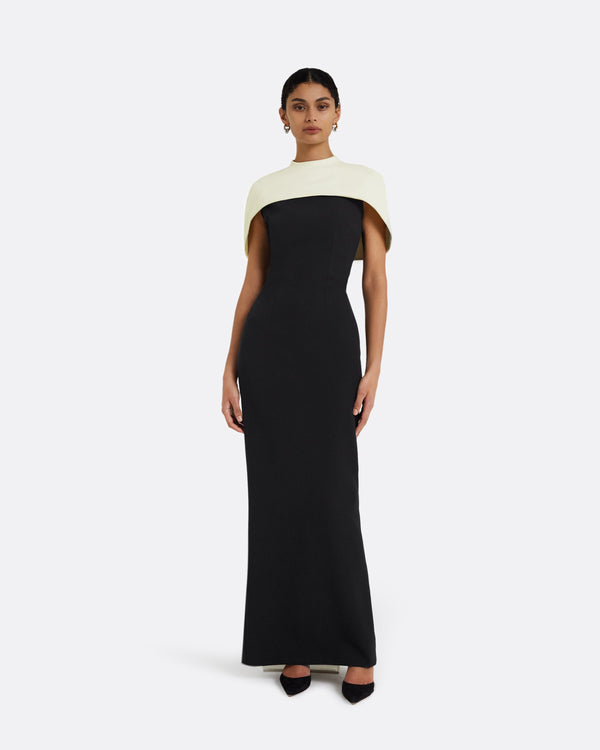 safiyaa Kalika Monochrome Long Dress