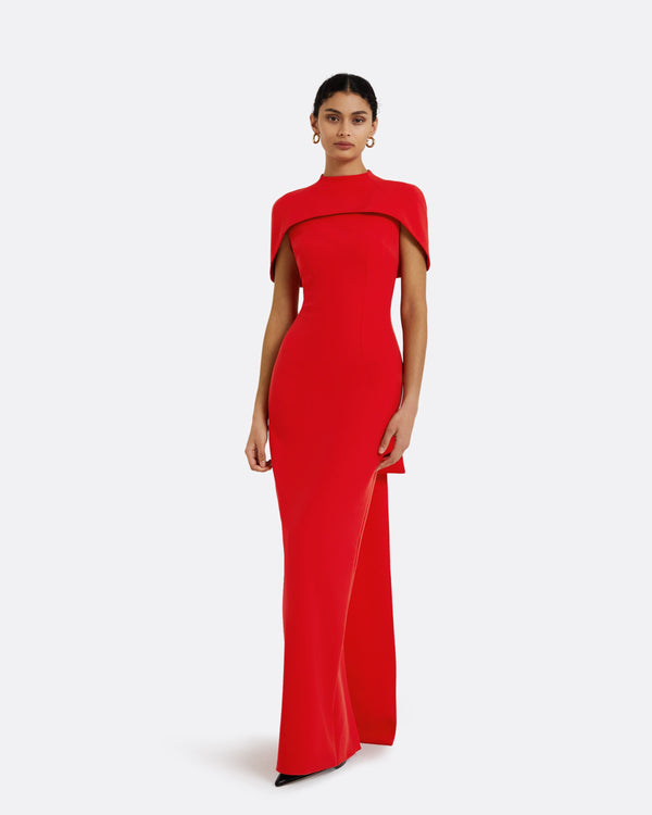 safiyaa Kalika Scarlet Red Long Dress
