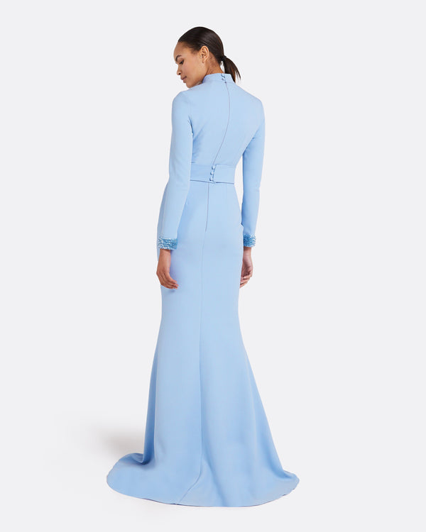 Safiyaa Kamala Soft Sky Long Dress