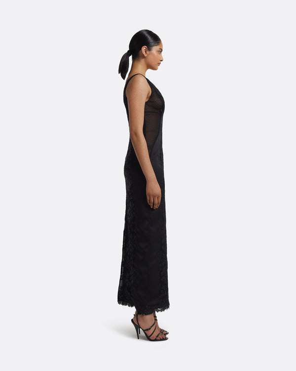 Safiyaa Kaya Midi Dress In Black