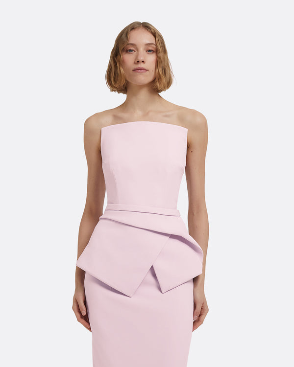 safiyaa Kendall Top in Lilac Snow