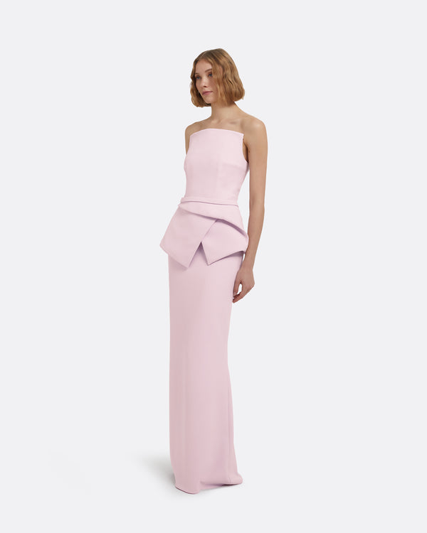 Safiyaa Kendra Long Dress In Lilac Snow