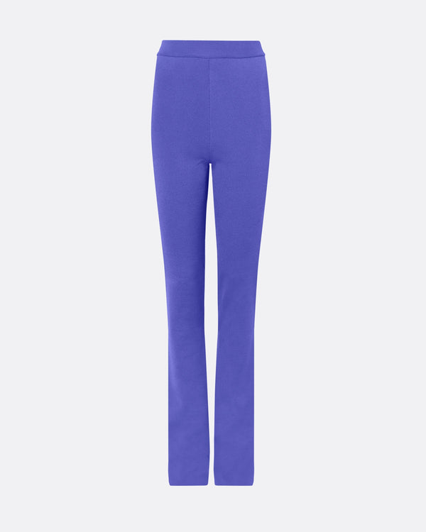 Safiyaa Khuno Anemone Blue Knit Trousers