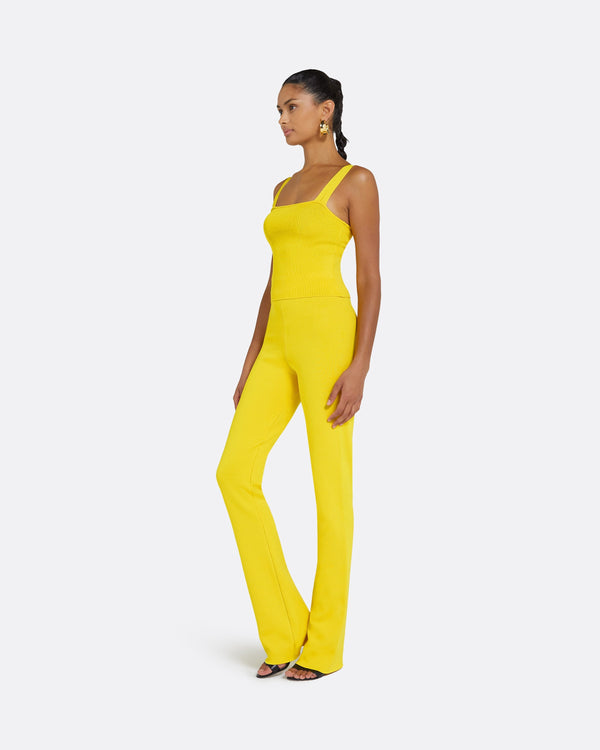 Safiyaa Khuno Canary Knit Trousers