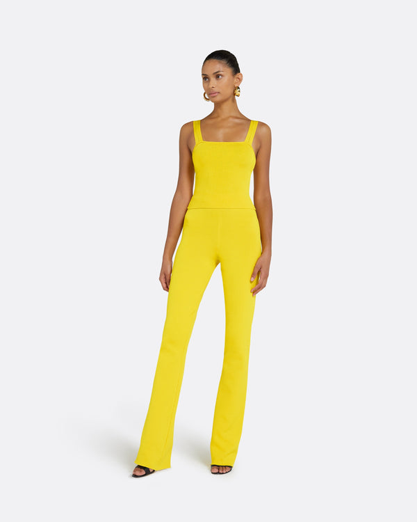 safiyaa Khuno Canary Knit Trousers
