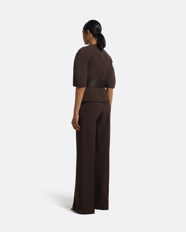 Safiyaa Kimari Top In Peat Brown