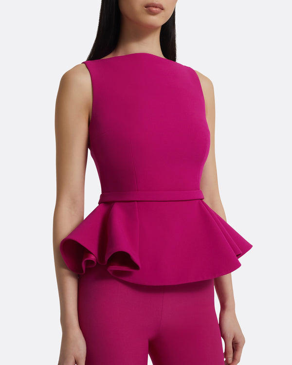 Safiyaa Komomi Top In Fuchsia