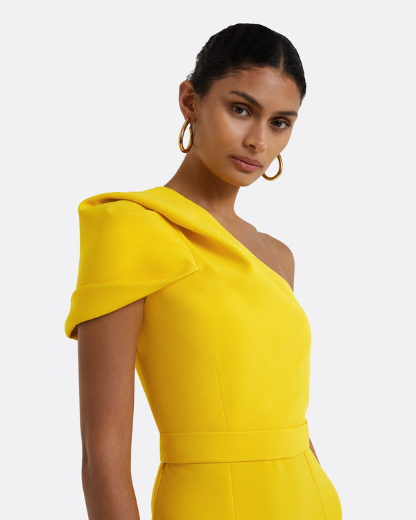 Safiyaa Kora Canary Long Dress