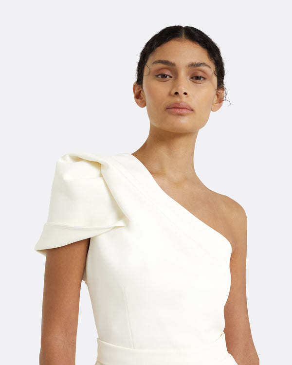 Safiyaa Kora Ivory Asymmetric Top