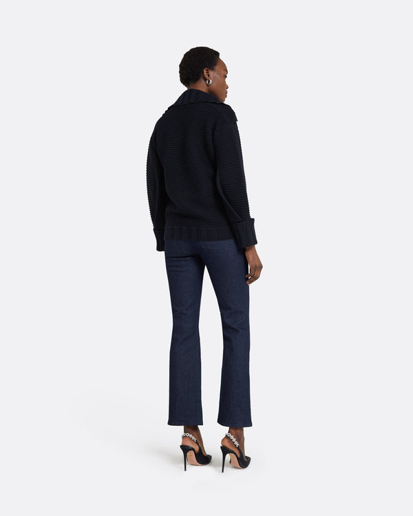 Safiyaa Kratos Navy Knit Top