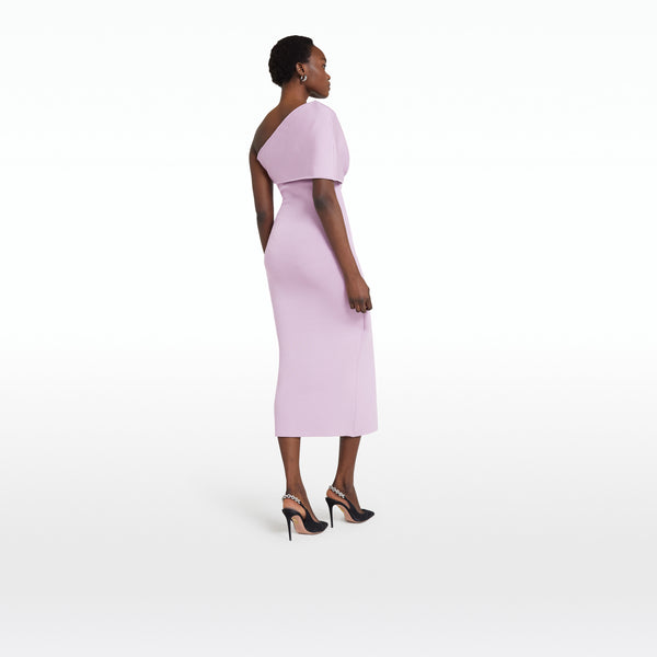 Safiyaa Kristine Lilac Snow Knit Midi Dress